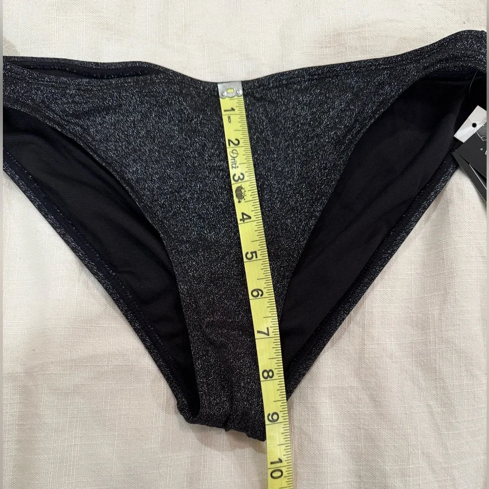 California Waves Sparkling Black Bikini NWT - Picture 5 of 7